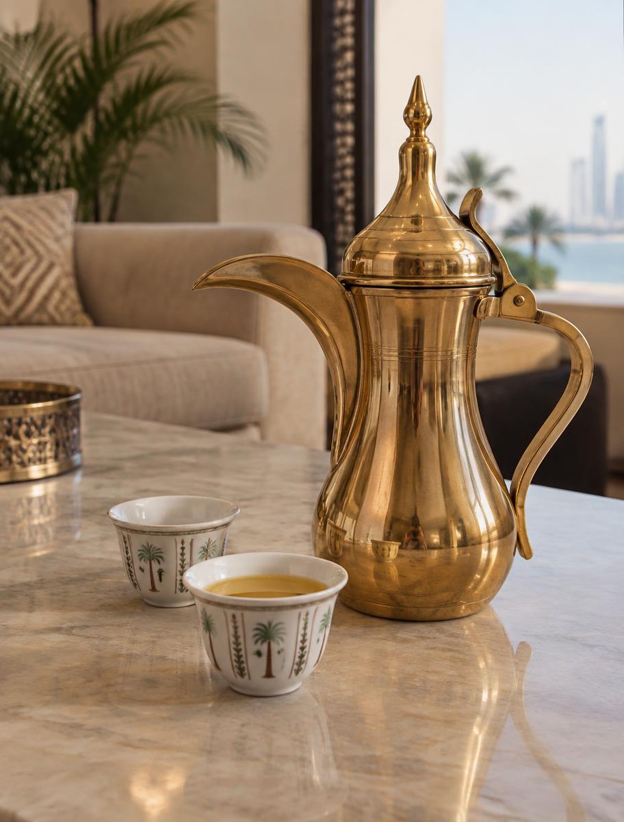 فنجان قهوة سعودية مع دلّة